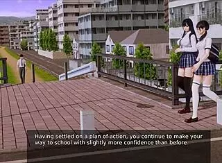 Intriguing hentai academy adventure in game 165.