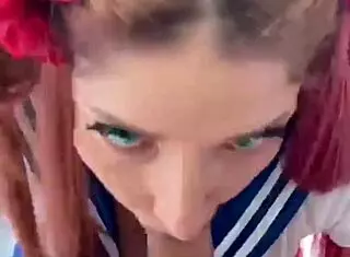 Intriguing sailor cosplay with sirenita fuentes