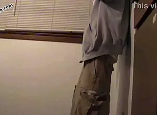 Horny gay guy dominates with big cock sucking