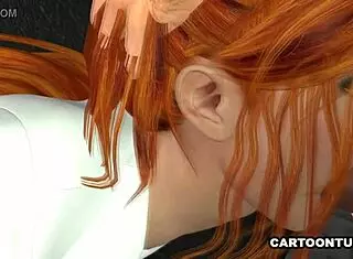 i suck my busty 3d secretary's pussy at the office