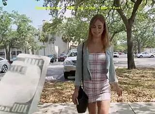 Beautiful Teen Babe Engages in Cash Deal Encounter