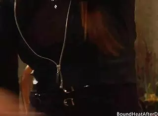 time to whip and punish these tied-up lesbian slaves!