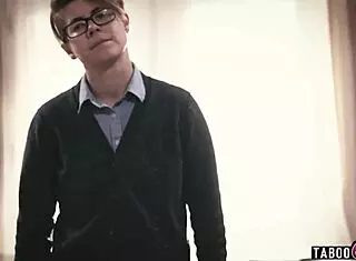 Emo Student Gets Pussy Licked and Anal Fucked After Class