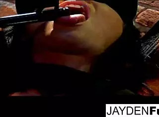 jayden and natasha perform blowjob and titfuck on big cock in hardcore scene