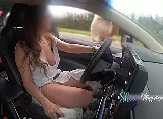 Seller sees and touches my pussy while buying fruit