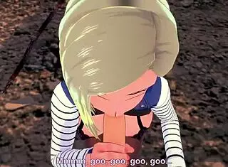 Android 18 Sucked And Fucked In Various POV Positions