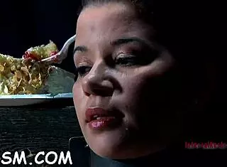 clamped up chick gets a hook in her anal with toy castigation, bound and horny