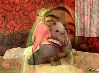 Blonde Trans Carol Penelope Butt Fucked with Creampie