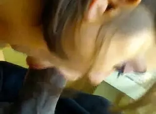 Horny MILF Deepthroats Big Black Cock in Homemade Video