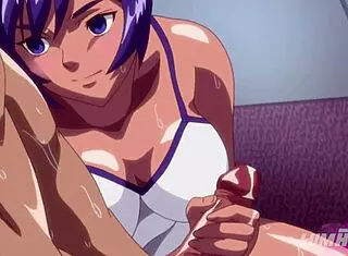 Sensei, your massive cock struggles to fit in my tight pussy in this hentai