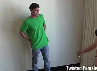 crush those little balls hard in femdom humiliation