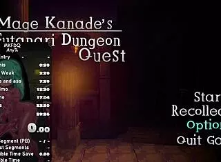 In this hentai game, Mage Kanade's futanari dungeon quest unfolds with intense anime-style encounters and quests.
