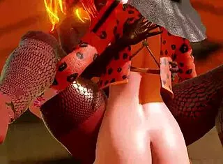 Futanari Halloween Monster Cock Fucking Big Ass Babe