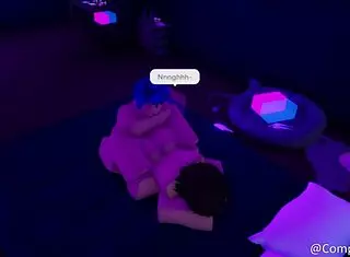 A tipsy ladyboy enjoys a casual drink in a relaxed setting