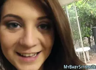 babysitter gets fingered hard in hardcore action