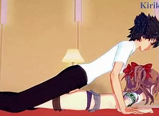 Mikoto Misaka and Kuroko Shirai in wild hentai sex scene