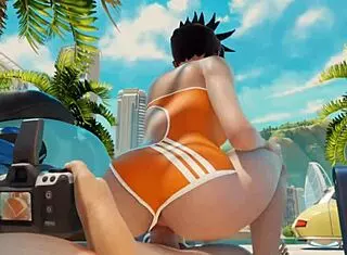 i fuk Tracer in ass wit cumshot