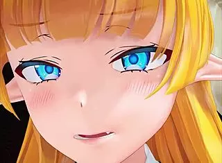 Elf Girl Gets Ass Fucked and Cummed in MMD Hentai Anime