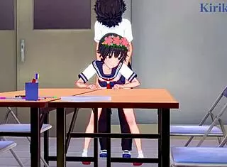 Mikoto Misaka and Kuroko Shirai in wild hentai sex scene