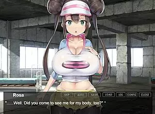 Rosa Pokemon femdoms me with feet and hands