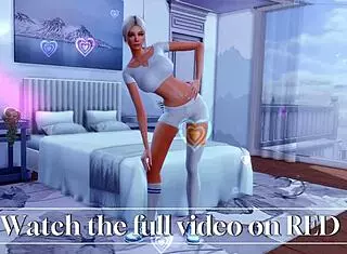 I seduced my straight daughter as futanari stepmom in Sims 4 hentai