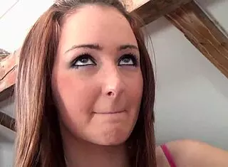 Caught and punished with deepthroat cumshot on big ass