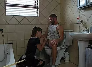 French Maid Delivers Blumkin Cum Shot After Intense Gagging. Her Skills Leave Him Speechless!