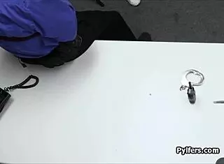 Latina teen sucks cock after necklace in panties.