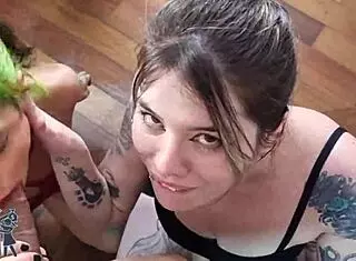 Amiga boa shares big cock with macho in cumshot