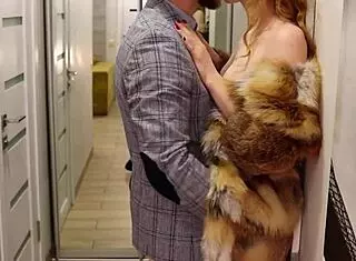 Redhead in high knee boots rides hard cock to creampie.