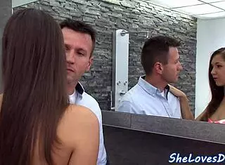 European Woman With Big Tits Gets Assfucked In Threeway