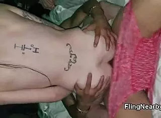 White Girl Rides Big Black Cock