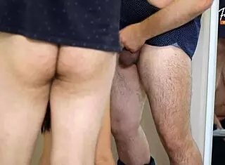 Wife sucks the guest while husband films it all