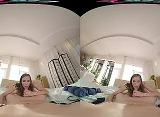 vrhush stacy cruz tests out your new bed for comfort