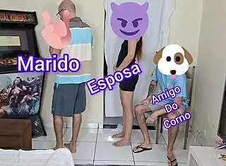 wow, curvy latina milf in dress sucks dick and rides with hairy pussy