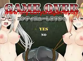 Cute Blonde Girl in Hentai Sex with Soldiers in Battle