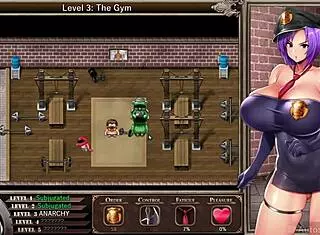 Karryn's prison adventure with big tits and ass in episode 5.