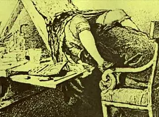 Vintage Erotic Illustration from Retro Comic Anime Hentai Cartoon