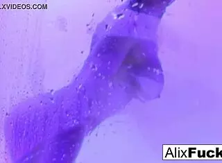 Hey, check out sexy alix lynx showering off 😍 stunning blonde babe with big tits and ass