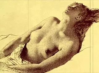 Vintage Erotic Illustration from Retro Comic Anime Hentai Cartoon