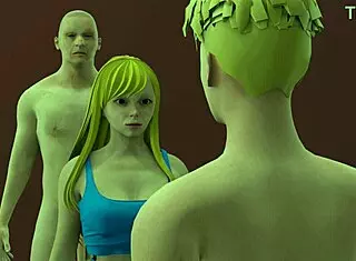 lulu entertaining family with big tits and ass in hentai anime