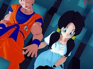 Check out Android 18 fucking in bikini with Android 21!