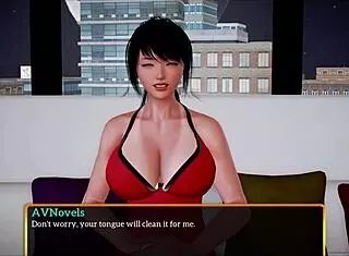 Redhead teen with small tits feels emotional in new family