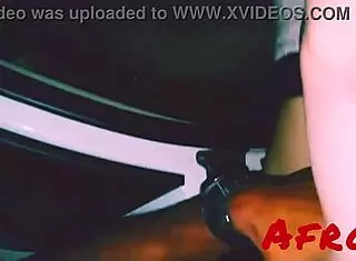 Caught the slut at carnival and fucked her hard with big black cock in the street!