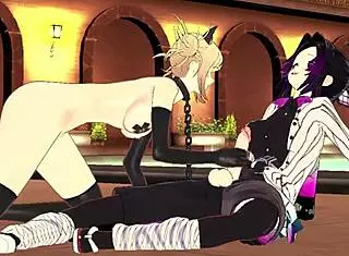 Toga Shinobu's futanari hentai with blowjob and cumshot.