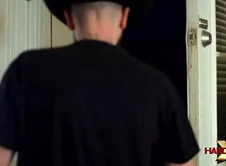 Hollywood Bill gets pounded hard by Tessy Wild in rough action.