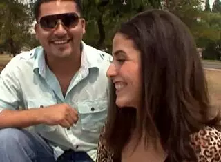 amazing brunette spanked in cowgirl sex with another man in front of bf