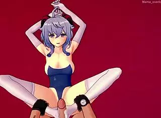 Ganyu Gives Footjob In Swimsuit!