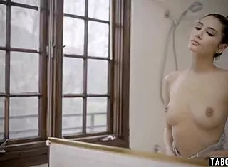 skinny busty babe gets roughly fucked by a perv