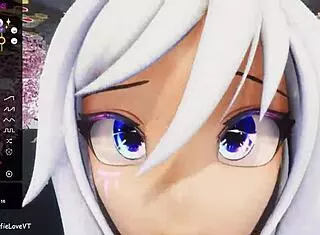 Feel intense POV blowjob from Elfie Love in 3D VRChat